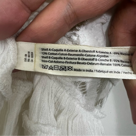 Free People One Adella Cami Ruffle Strappy Babydoll Fairy Boho Top Women’s Small - Picture 8 of 9